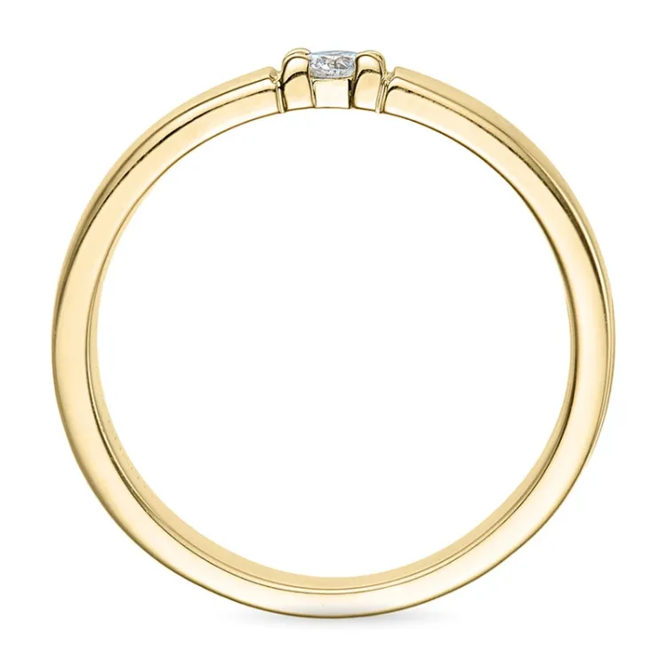 kampanje - alliansering i 14 karat gull 1 x 0,07 ct