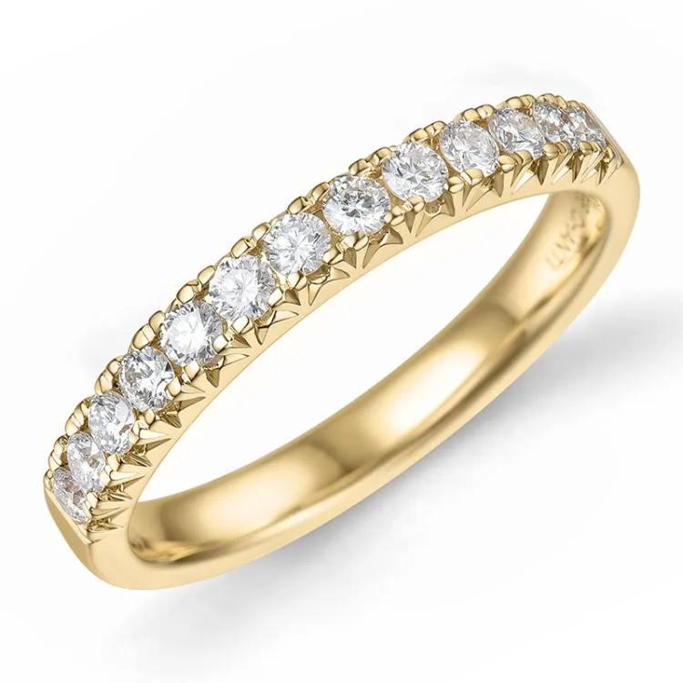 Diamant alliansering i 14 karat gull 0,49 ct