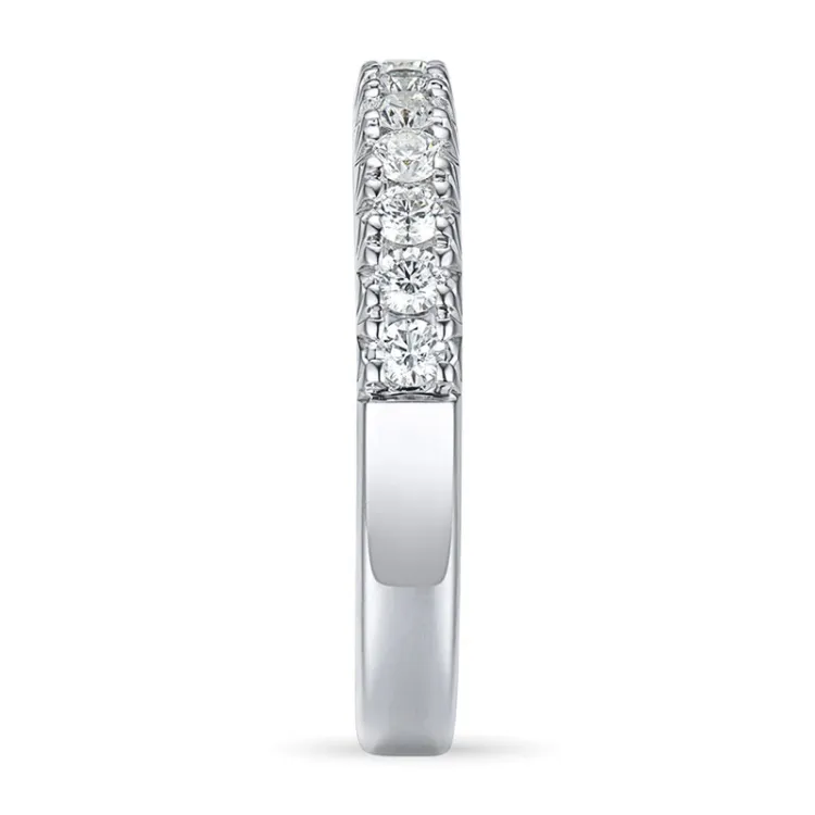 Diamant alliansering i 14 karat hvitt gull 0,50 ct