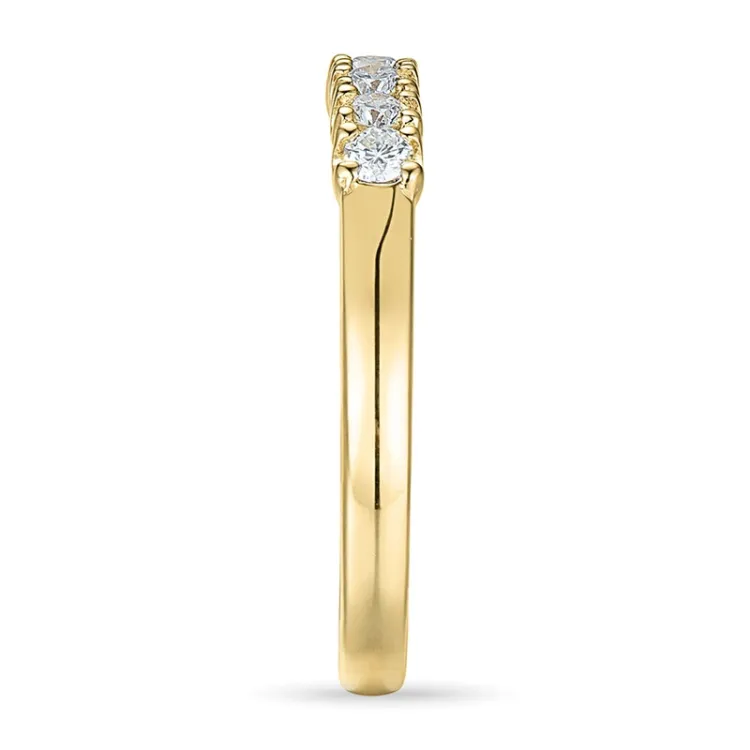 Diamant alliansering i 14 karat gull 0,21 ct