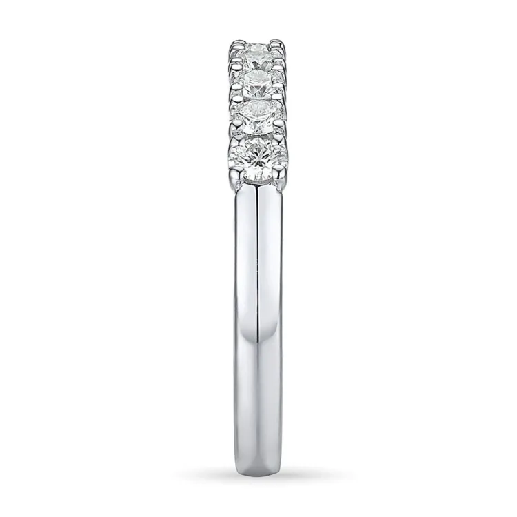 diamant alliansering i 14 karat hvitt gull 0,21 ct