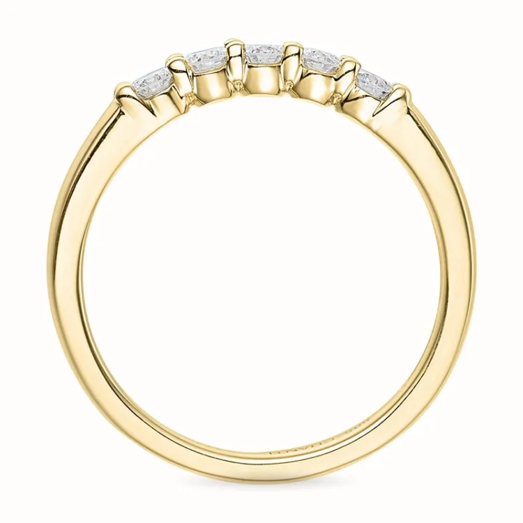 Diamant alliansering i 14 karat gull 0,33 ct