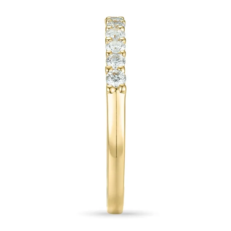Diamant alliansering i 14 karat gull 0,26 ct