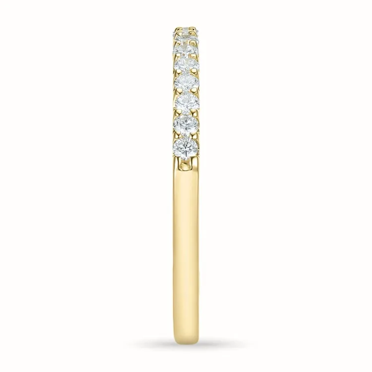 Diamant alliansering i 14 karat gull 0,25 ct