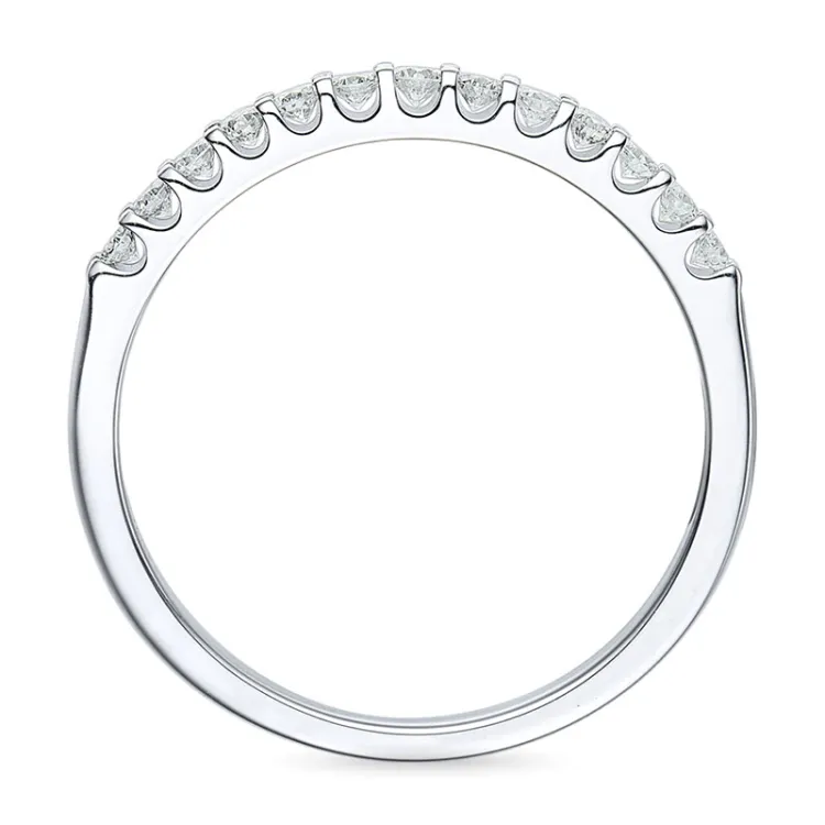Diamant alliansering i 14 karat hvitt gull 0,25 ct
