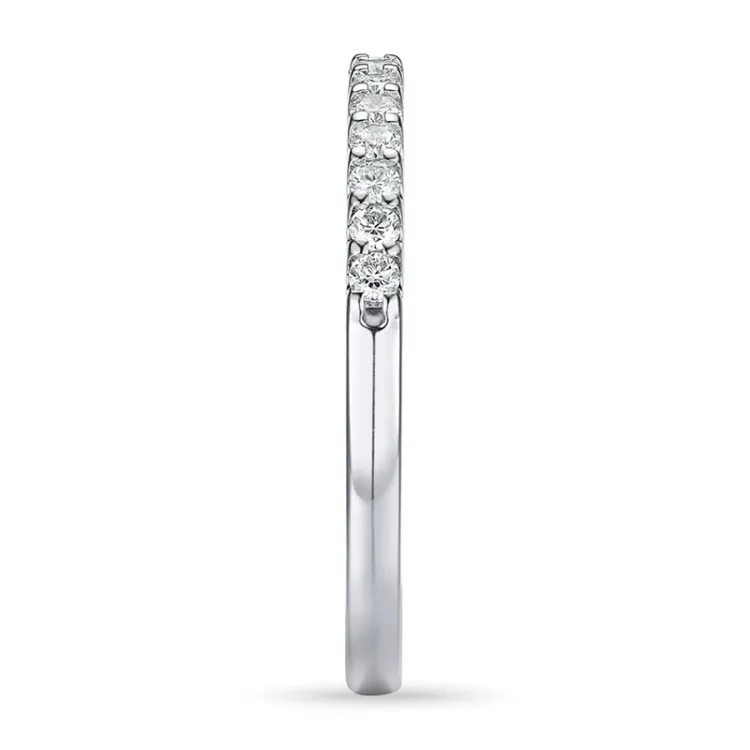 Diamant alliansering i 14 karat hvitt gull 0,25 ct