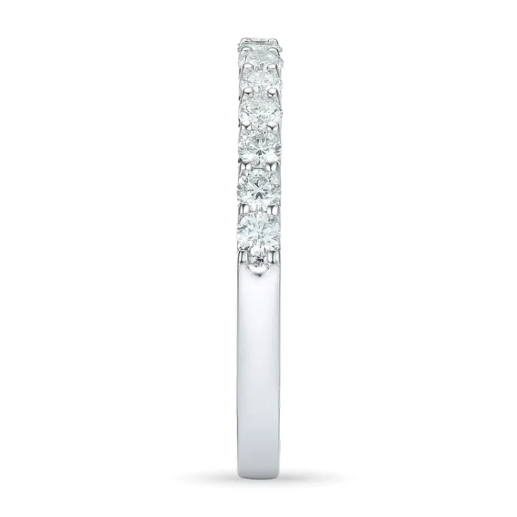 Diamant alliansering i 14 karat hvitt gull 0,49 ct