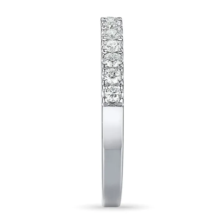 Diamant alliansering i 14 karat hvitt gull 0,26 ct