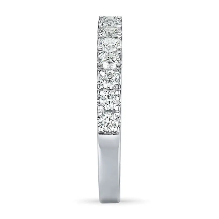 Diamant alliansering i 14 karat hvitt gull 0,48 ct