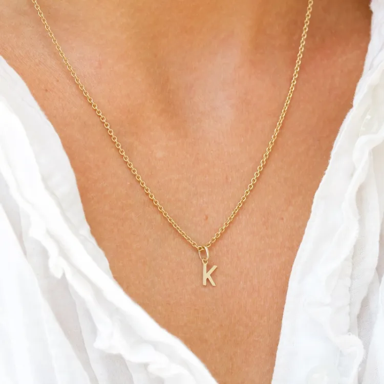 bokstav k anheng i 8 karat - My Letter