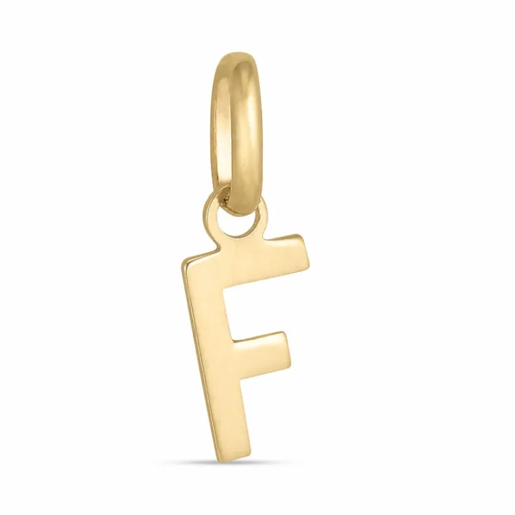 bokstav f anheng i 8 karat - My Letter