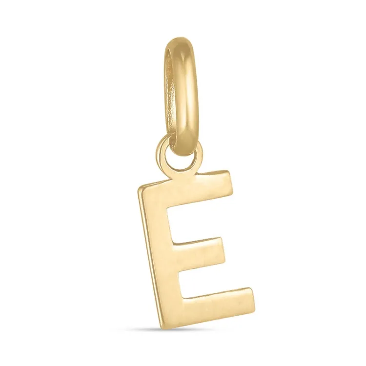 bokstav e anheng i 8 karat - My Letter