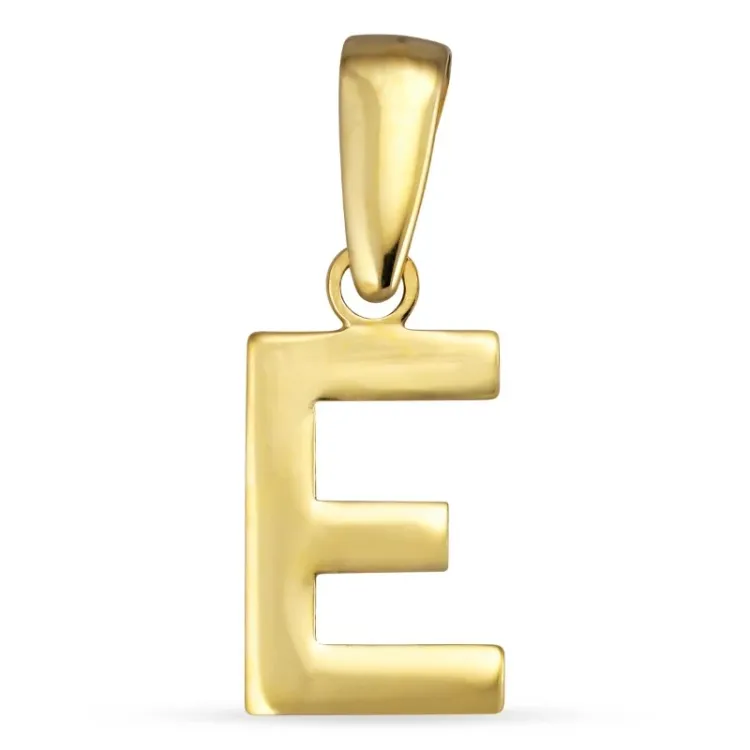 bokstav e anheng i 8 karat - My Letter
