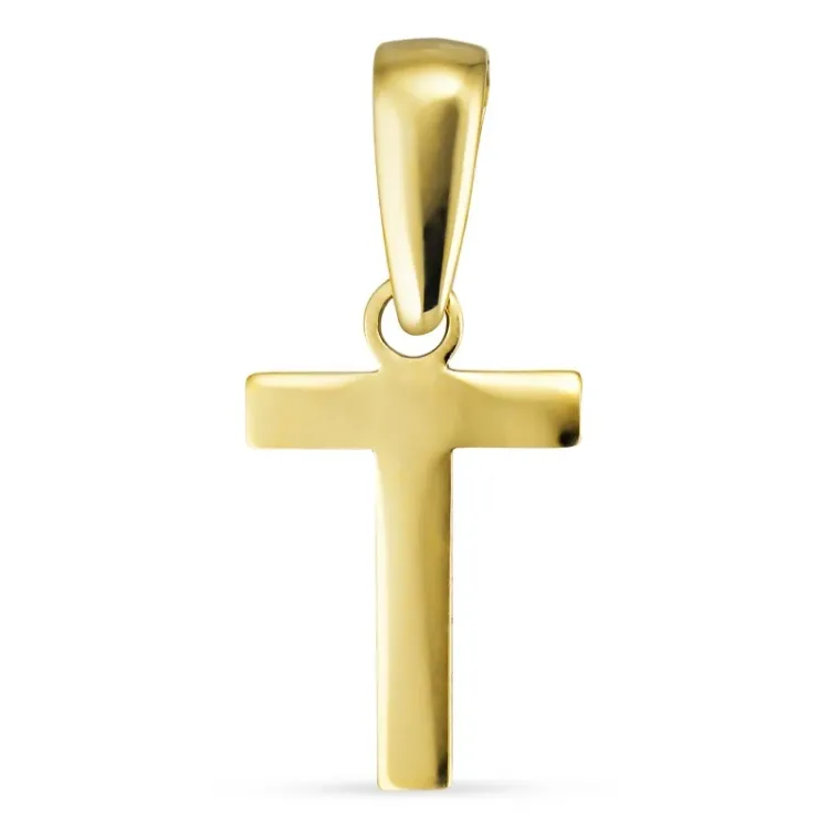 bokstav t anheng i 8 karat - My Letter