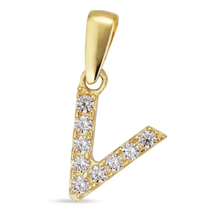 bokstav v anheng i 8 karat - My Letter