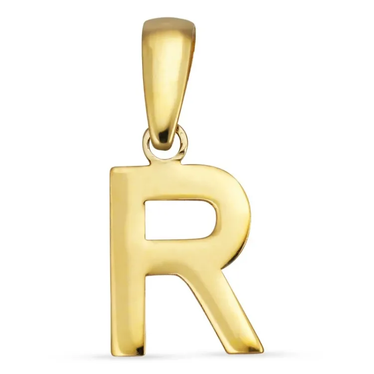 bokstav r anheng i 8 karat - My Letter