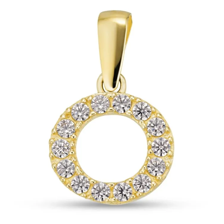 bokstav o anheng i 8 karat - My Letter