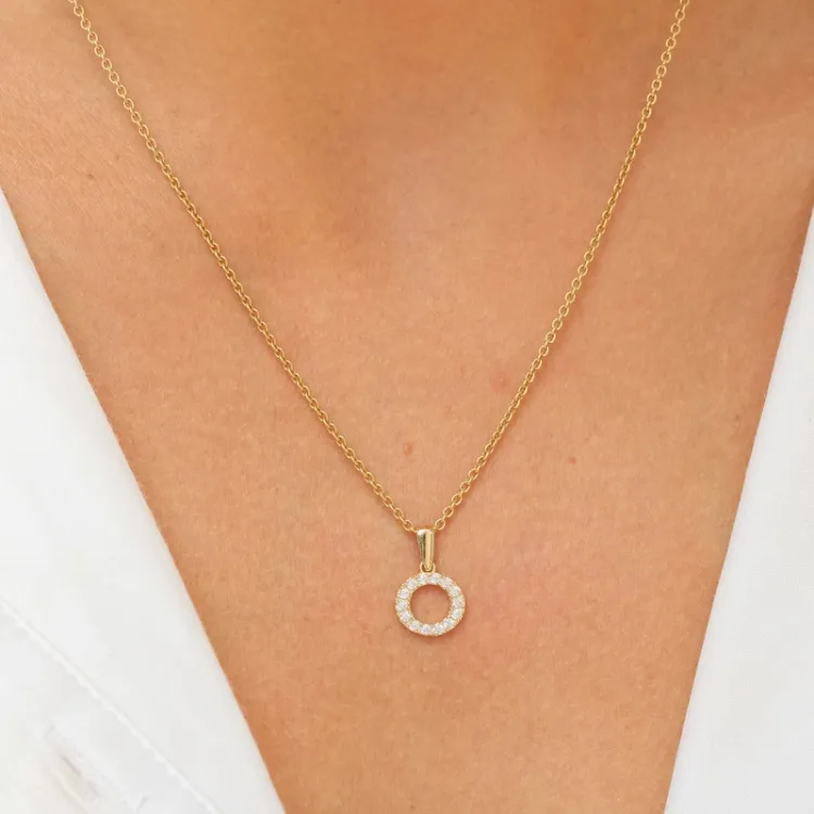 bokstav o anheng i 8 karat - My Letter