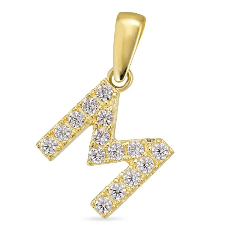 bokstav m anheng i 8 karat - My Letter