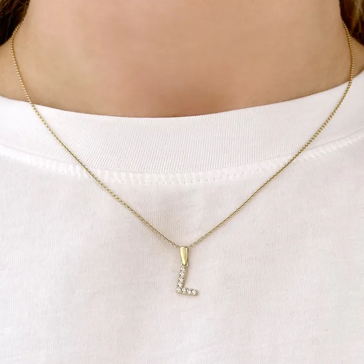 bokstav l anheng i 8 karat - My Letter
