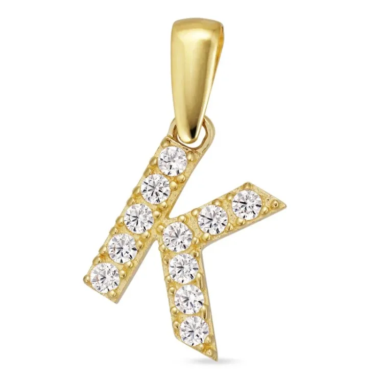 bokstav k anheng i 8 karat - My Letter