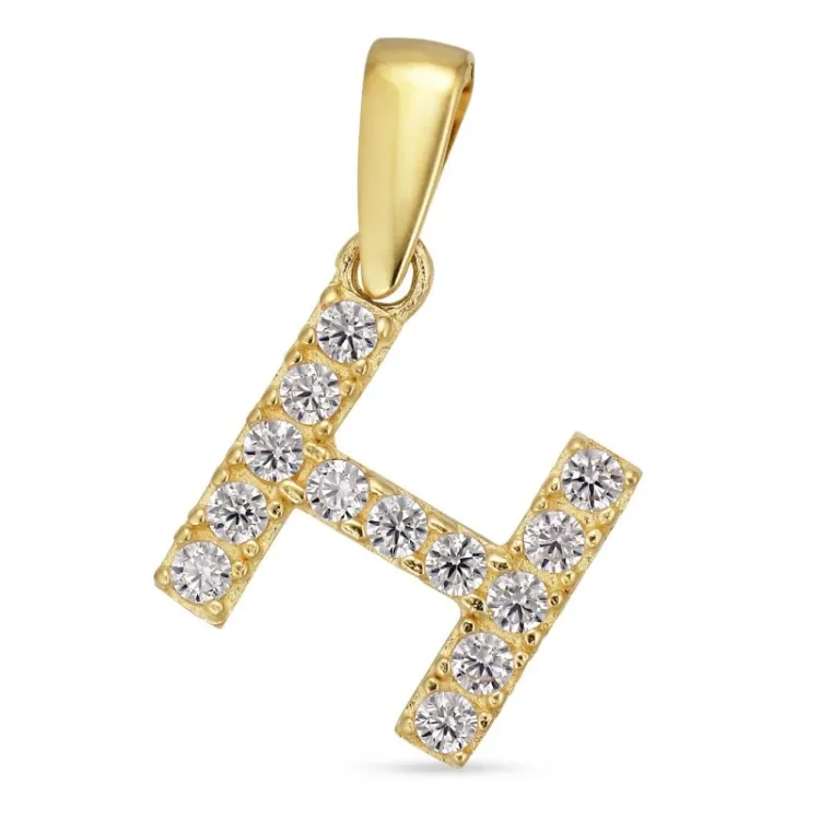 bokstav h anheng i 8 karat - My Letter