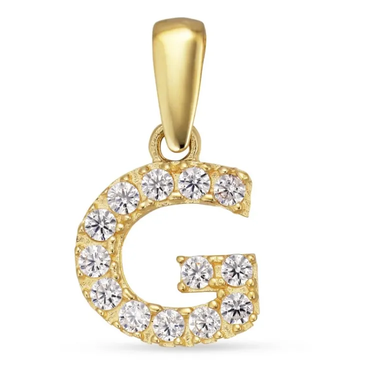 bokstav g anheng i 8 karat - My Letter