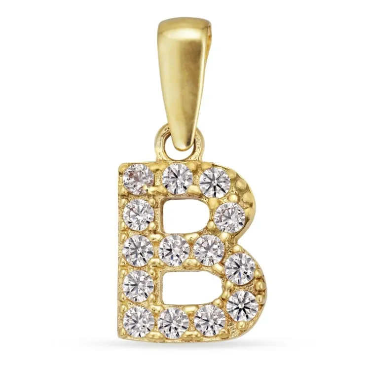 bokstav b anheng i 8 karat - My Letter