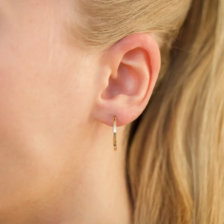 17 mm creol i 8 karat - Gold Collection