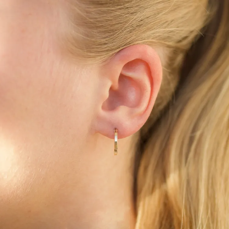 13 mm creol i 8 karat - Gold Collection