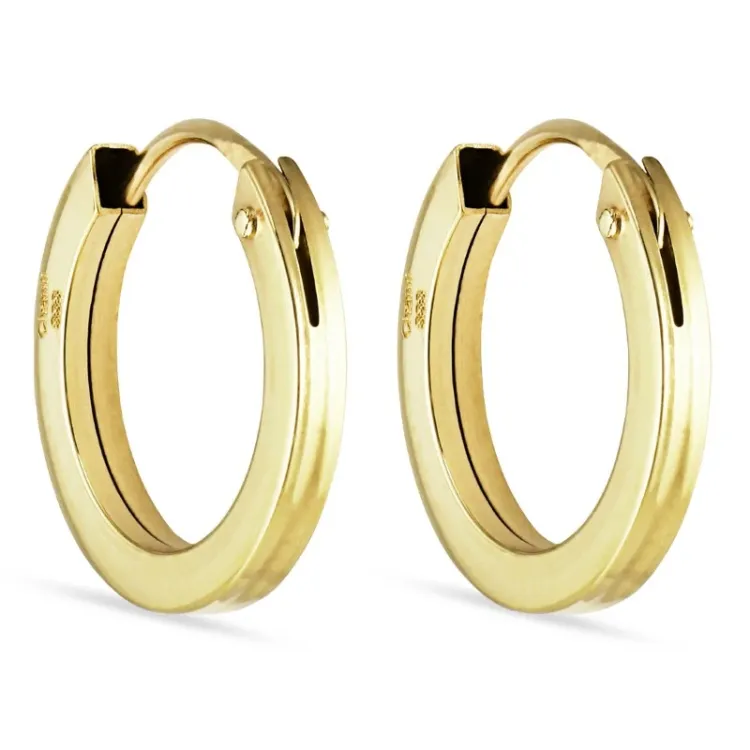 11 mm creol i 8 karat - Gold Collection