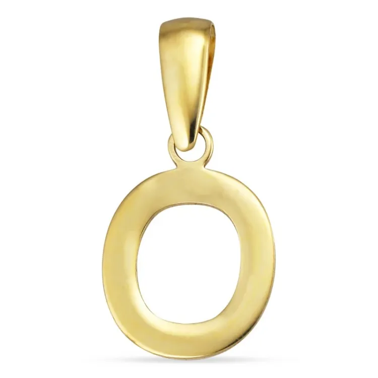 bokstav o anheng i 8 karat - My Letter