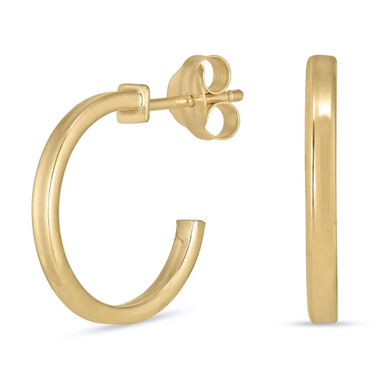 14 mm halvcreol i 8 karat - Gold Collection
