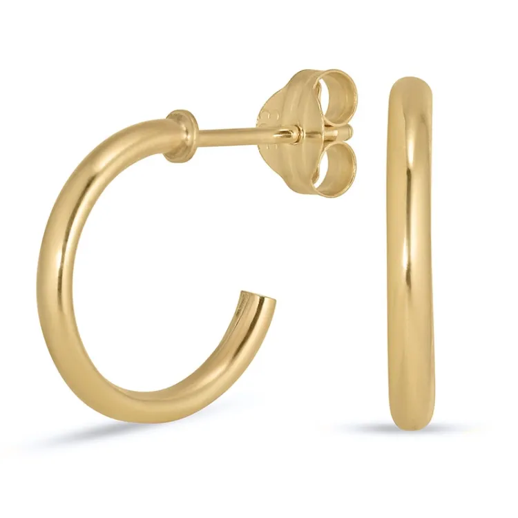 12,5 mm halvcreol i 8 karat - Gold Collection