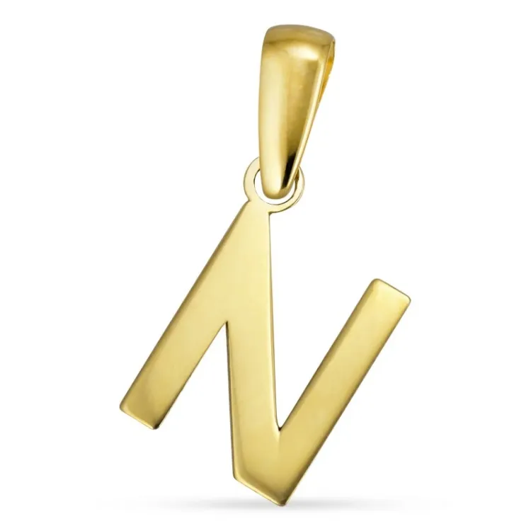 bokstav n anheng i 8 karat - My Letter