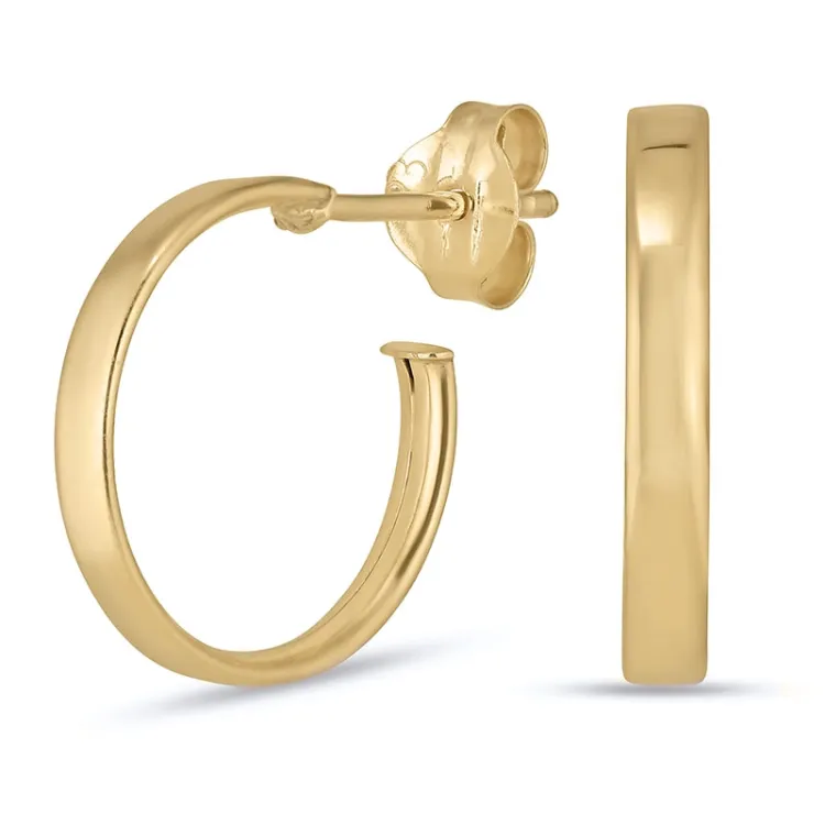 13 mm halvcreol i 8 karat - Gold Collection
