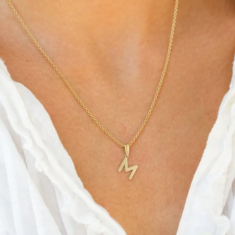 bokstav m anheng i 8 karat - My Letter