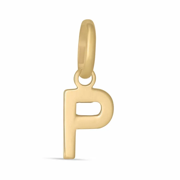 bokstav p anheng i 8 karat - My Letter