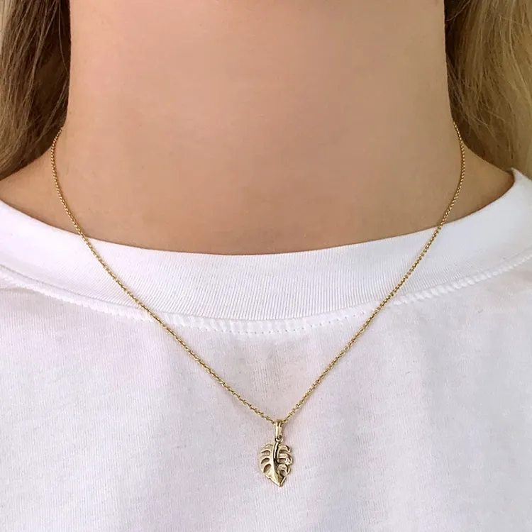 blad anheng i 9 karat gull - Gold Collection