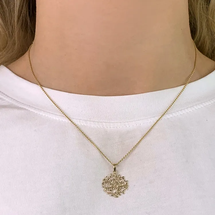 blad anheng i 9 karat gull - Gold Collection