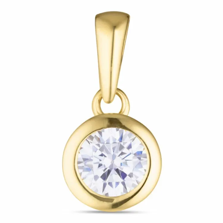 zirkon anheng i 9 karat gull - Gold Collection