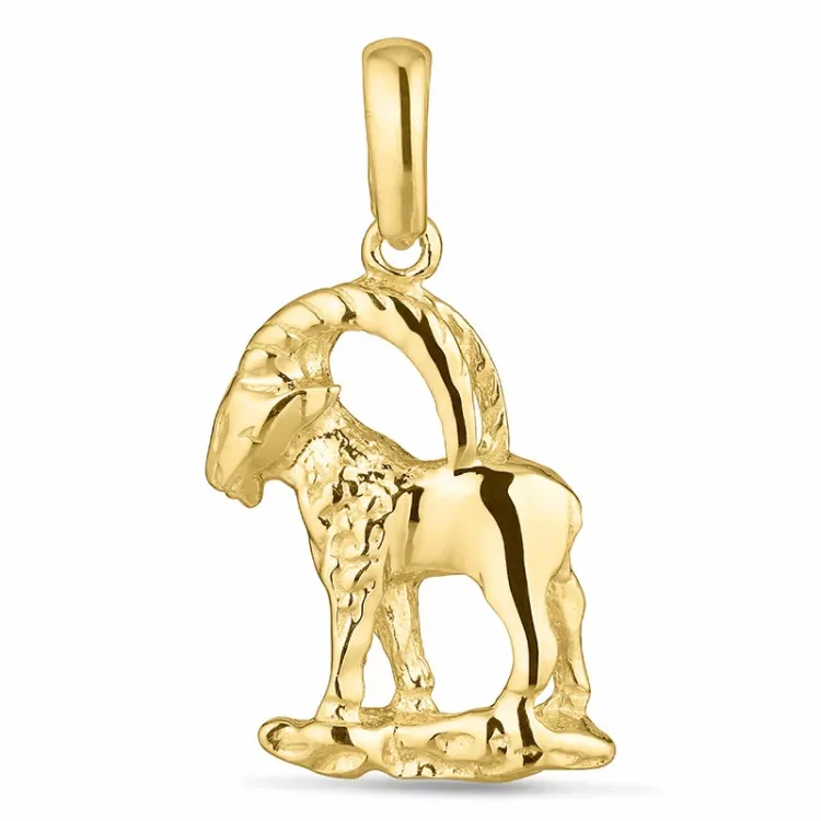 stjernetegn steinbukken anheng i 8 karat - Gold Collection