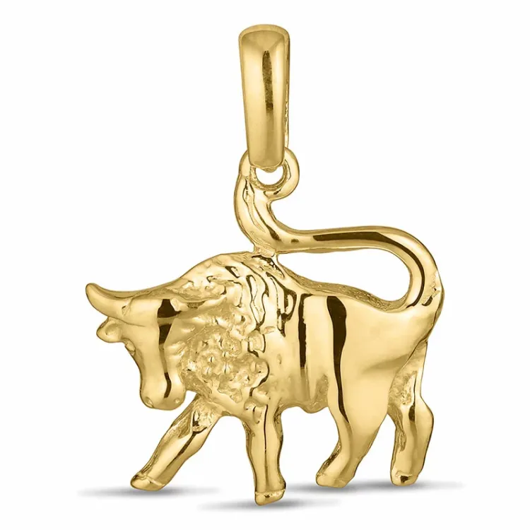 stjernetegn tyren anheng i 8 karat - Gold Collection