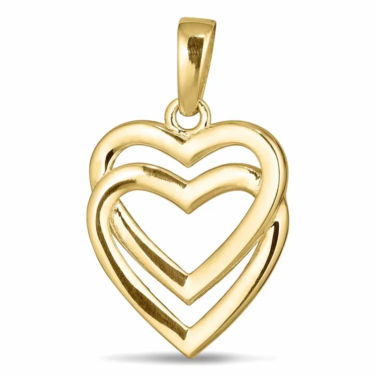 hjerte anheng i 8 karat - Gold Collection