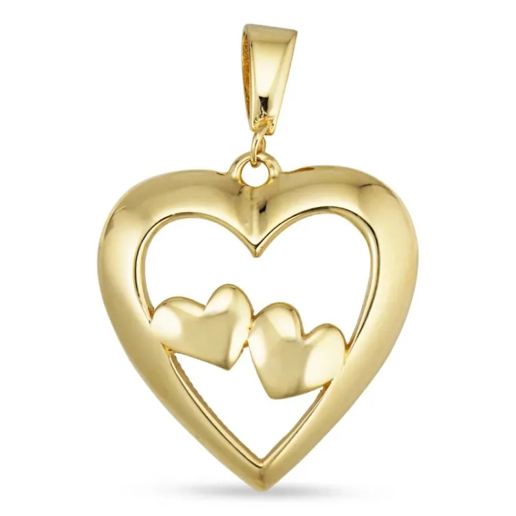 hjerte anheng i 8 karat - Gold Collection