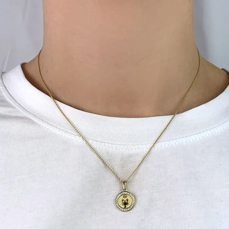 stjernetegn krepsen anheng i 8 karat - Gold Collection