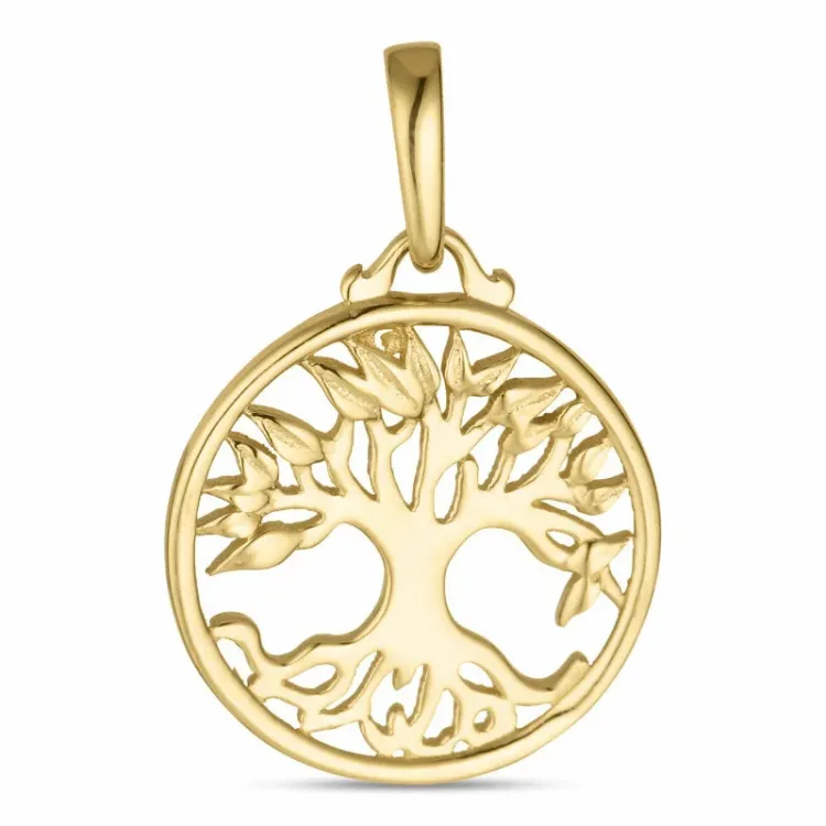 11,5 mm livets tre anheng i 8 karat - Gold Collection
