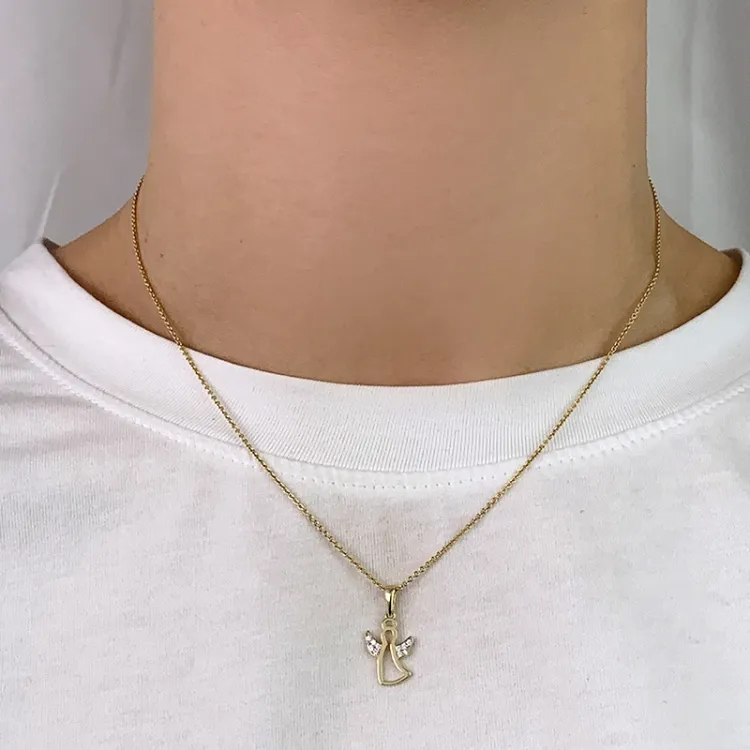engel zirkon anheng i 8 karat - Gold Collection