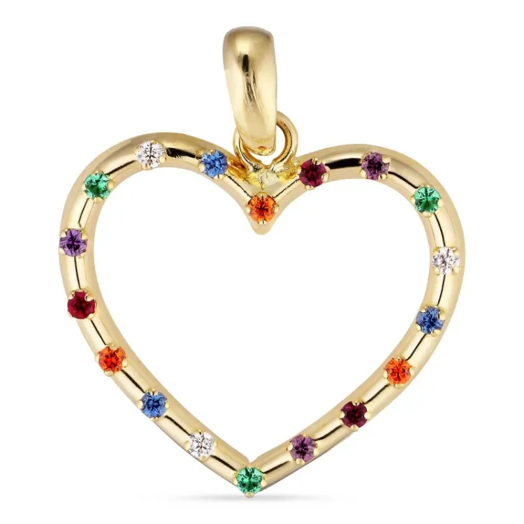 hjerte anheng i 9 karat gull - Gold Collection