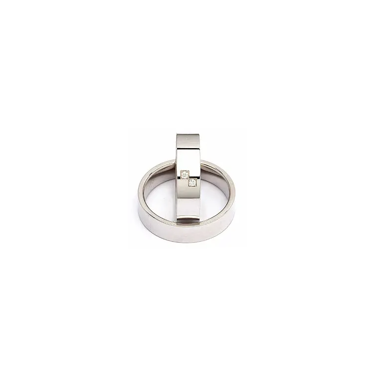 Gifteringer i sølv 0,030 ct